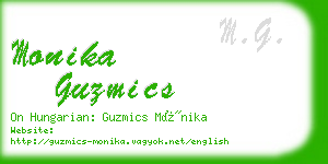 monika guzmics business card